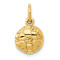 14k Yellow Gold Textured Soccer Ball Charm