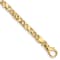 14K Yellow Gold 4.8mm Hand-Polished Fancy Link Bracelet