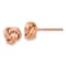 14k Rose Gold Polished 7mm Love Knot Stud Earrings