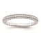 Rhodium Over 14K White Gold Diamond Wedding Band 0.17ctw