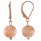 Copper Ball Drop Dangle Earrings