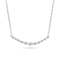 Graduated Diamond Bar Necklace In 10K White Gold