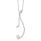 Sterling Silver Polished and Hammered Freshwater Cultured Pearl with
2-inch Extension Necklace
