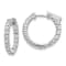 Rhodium Over 14K White Gold 1.5ct. 2.30mm G H I True Light Moissanite
Hoop Earrings