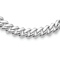 Rhodium Over Sterling Silver 9mm Monaco Link Cubic Zirconia Clasp 20
Inch Necklace