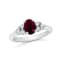 1.10ctw Ruby and Diamond Ring in 14k White Gold