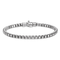 Rhodium Over Sterling Silver Polished 4mm Box 8 Inch Chain