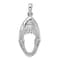 Rhodium Over Sterling Silver Polished Moveable Shark Head Pendant