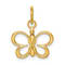 14k Yellow Gold Butterfly Pendant
