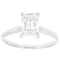 Lab-Grown Diamond Emerald-Cut Solitaire Ring In 14K White Gold 2.00ct