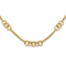 14K Yellow Gold Polished 2-Strand Linked Circle Necklace
