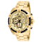 Invicta Bolt 52mm Yellow Dial Stainless Steel Band Quartz Watch