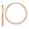 14k Rose Gold 7/8" Polished Endless Tube Hoop Earrings