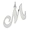 Rhodium Over Sterling Silver Fancy Script Letter M Initial Charm