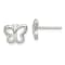 Sterling Silver Polished Butterfly Children's Post Earrings