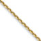 14k Yellow Gold 0.95mm Diamond Cut Cable Chain 30 Inches