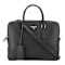 Prada Black Leather Top Zipper Briefcase