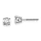 14K White Gold Lab Grown Diamond 2/3ctw VS/SI GH Screw Back 4 Prong Earrings