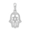 Rhodium Over 14k White Gold Star of David Chamseh Pendant