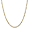 14K Yellow Gold 4mm Flat Figaro Chain Necklace