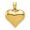 14k Yellow Gold 3D Polished Puffed Heart Pendant