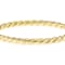 Twisted Bangle Bracelet In 18K Gold Over Bronze