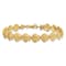 14k Yellow Gold Textured Scallop Shell Bracelet