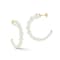 Rachel Zoe Freshwater Pearl Graduated Hoop Earrings in 14K Gold Over
Sterling Silver