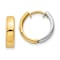 14k Two-tone 3/8" Hinged Hoop Earrings