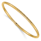 14k Yellow Gold 3mm Diamond-Cut Tube Slip-on Bangle