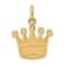 14K Yellow Gold Kings Crown Charm