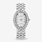 Croton The Valissa Silver Tone Oval Mother Of Pearl Dial Watch with
Diamond Markers