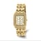 Charles Hubert Ladies IP Plated Stainless 26x32.5mm Crystal Bezel Watch