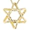 Star Of David Pendant Necklace In 14K Gold Over Sterling Silver