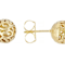 Filigree Stud Earrings In 18K Gold Over Sterling Silver