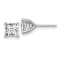 Rhodium Over 14K White Gold 1.25ct. VS/SI GH+, Lab Grown Princess
Diamond 4 Prong Earrings