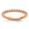 14K Rose Gold Stackable Expressions Diamond Ring 0.045ctw