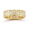 Rachel Zoe Radiant-Cut CZ Bezel Set Eternity Band Ring in 14K Gold Over
Sterling Silver