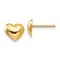 14k Yellow Gold Children's 7mm Heart Stud Earrings