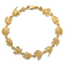 14k Yellow Gold Textured Fish Bracelet