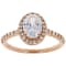 White Cubic Zirconia 18K Rose Gold Over Sterling Silver Ring 2.48ctw