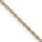 14k Yellow Gold 0.7mm Solid Cable 18 Inch Chain