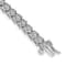 Rhodium Over 14k White Gold Diamond Fancy Bracelet