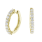 1.25ctw Diamond Hoop Earrings in 14k Yellow Gold