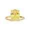 Oval Lab Created Yellow Sapphire 18K Yellow Gold Over Sterling Silver
Solitaire Ring 4.00ct