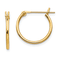 14K Yellow Gold 1.25mm Hoop Earrings