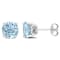 Sky Blue Topaz Stud Earrings In Sterling Silver 4.75ctw