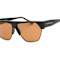 Prive Revaux Spicy Black Frame / Amber Lenses Rectangular Sunglasses