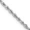 Rhodium Over 14k White Gold 2mm Solid Diamond-cut Quadruple Rope 30 Inch Chain