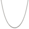 Sterling Silver 2mm Diamond-cut Spiga Chain Necklace